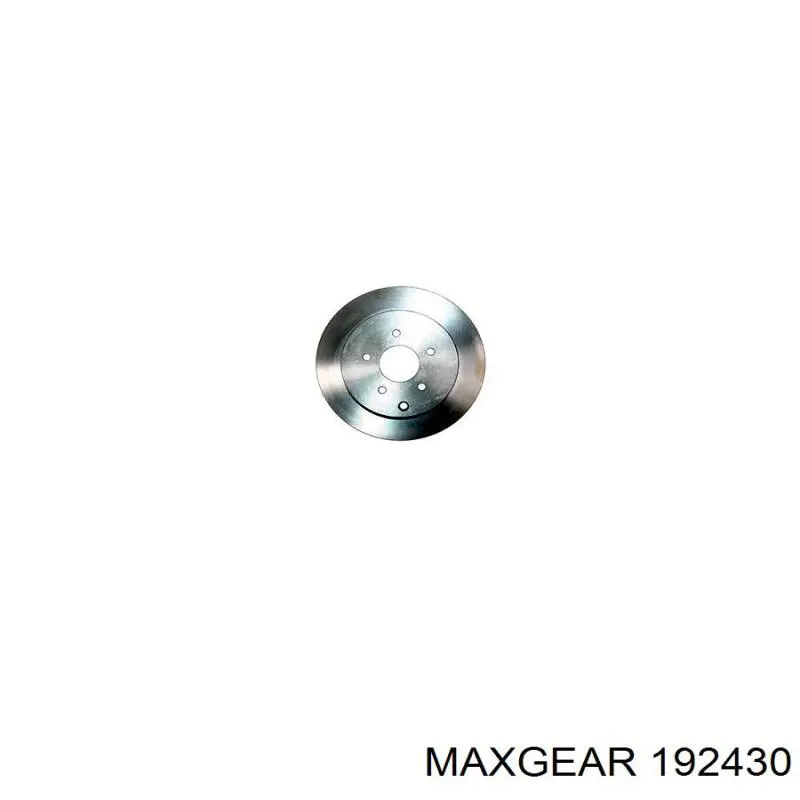 Диск гальмівний задній 192430 Maxgear