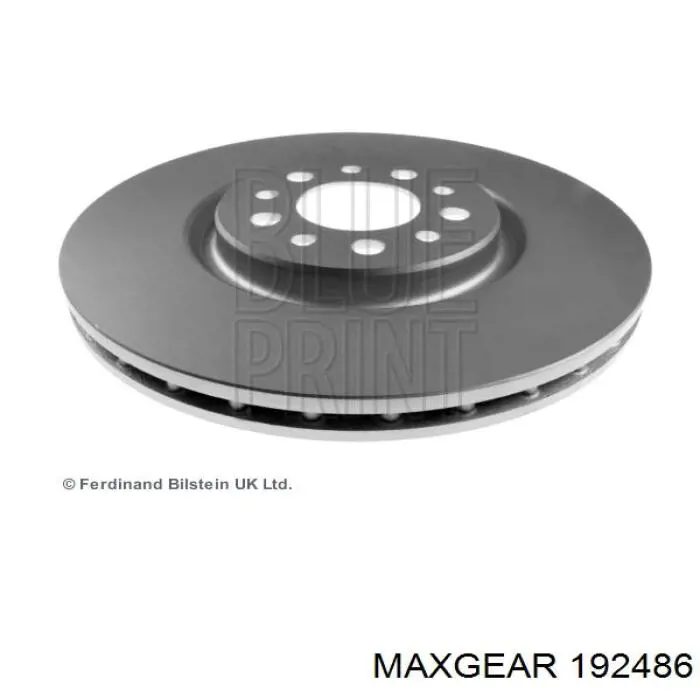 Гальмівні диски передні 192486 Maxgear