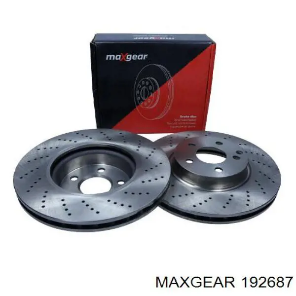 Диск переднього гальма Maxgear 192687 ціна, від 75.74 USD