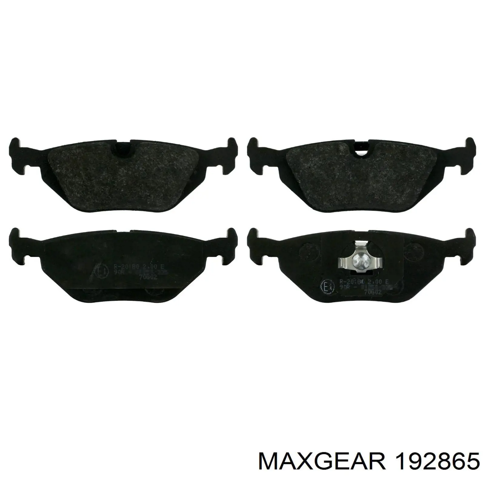 Колодки гальмові задні, дискові 192865 Maxgear