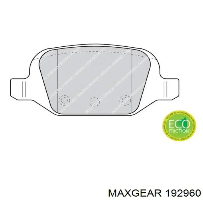 Задні гальмівні колодки Maxgear 192960 ціна, від 22.97 USD