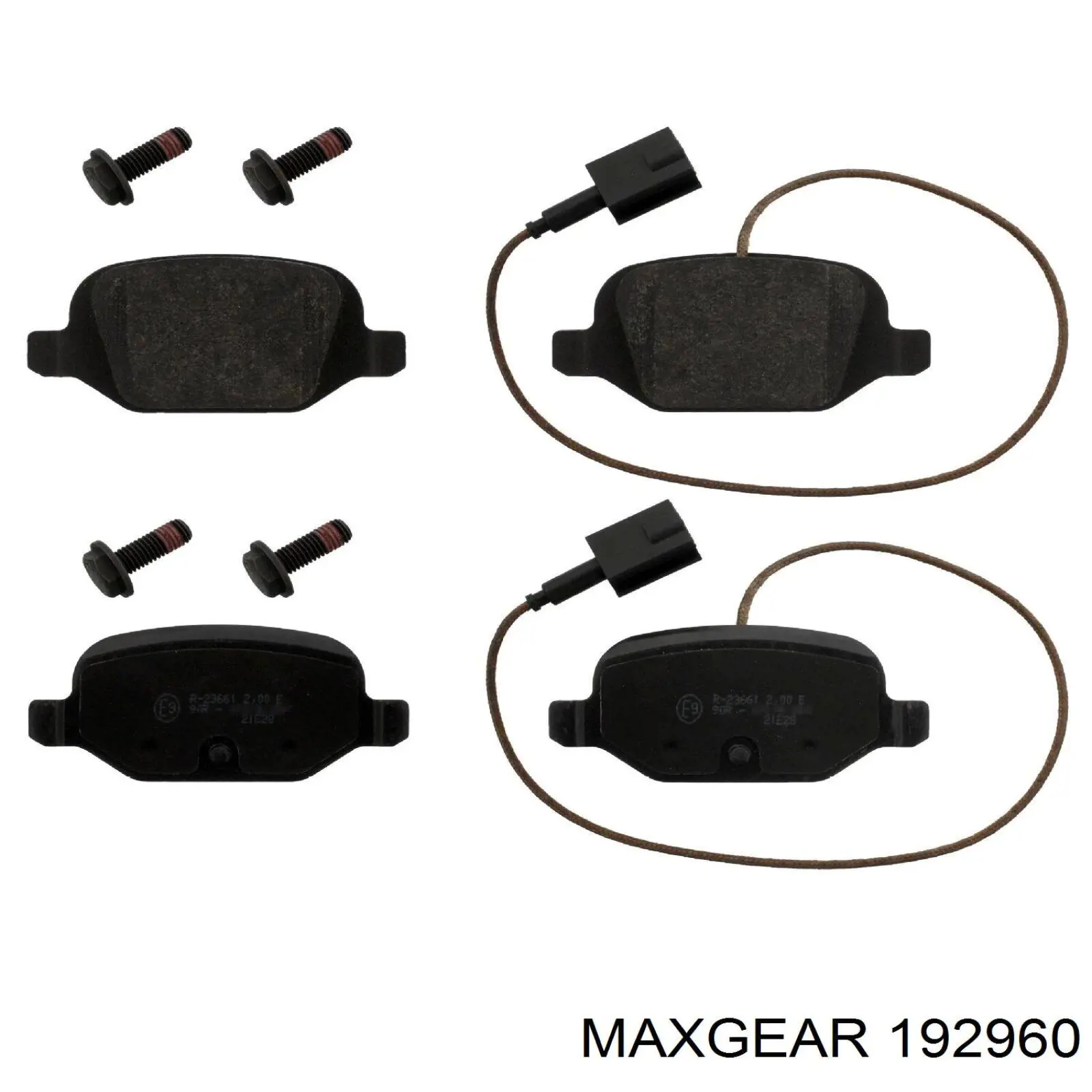 Купити 192960 Maxgear Задні колодки