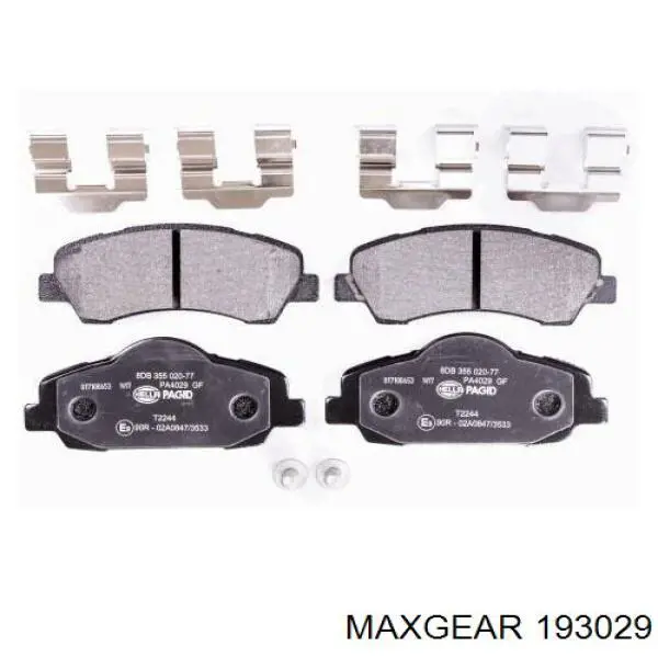 193029 Maxgear Передні гальмівні колодки
