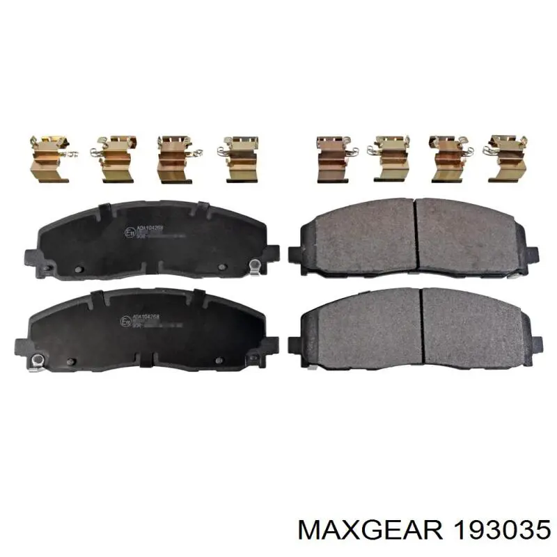 Купити 193035 Maxgear Колодки гальмівні передні, дискові
