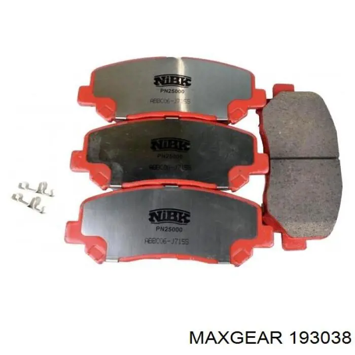 193038 Maxgear Передні гальмівні колодки