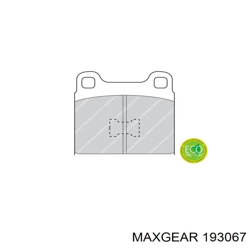Тормозні колодки Maxgear 193067