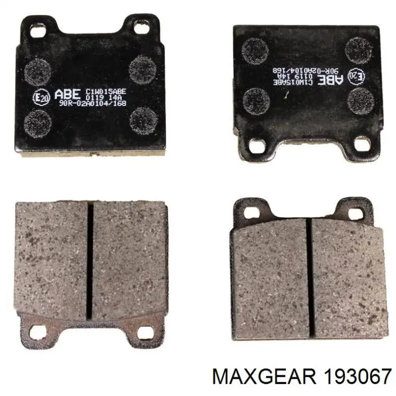 Передні тормозні колодки 193067 Maxgear