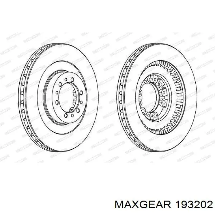 Купити 193202 Maxgear Барабан гальмівний задній