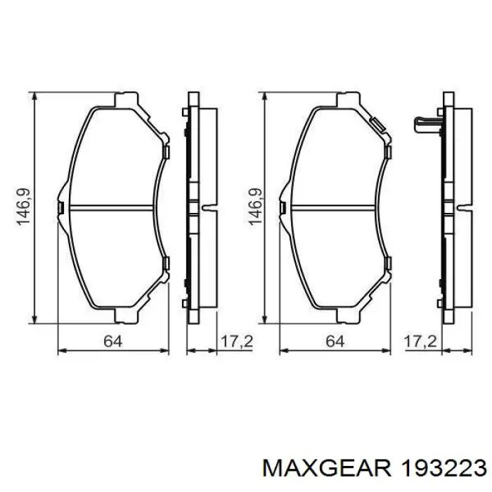 Барабан гальмівний задній Maxgear 193223