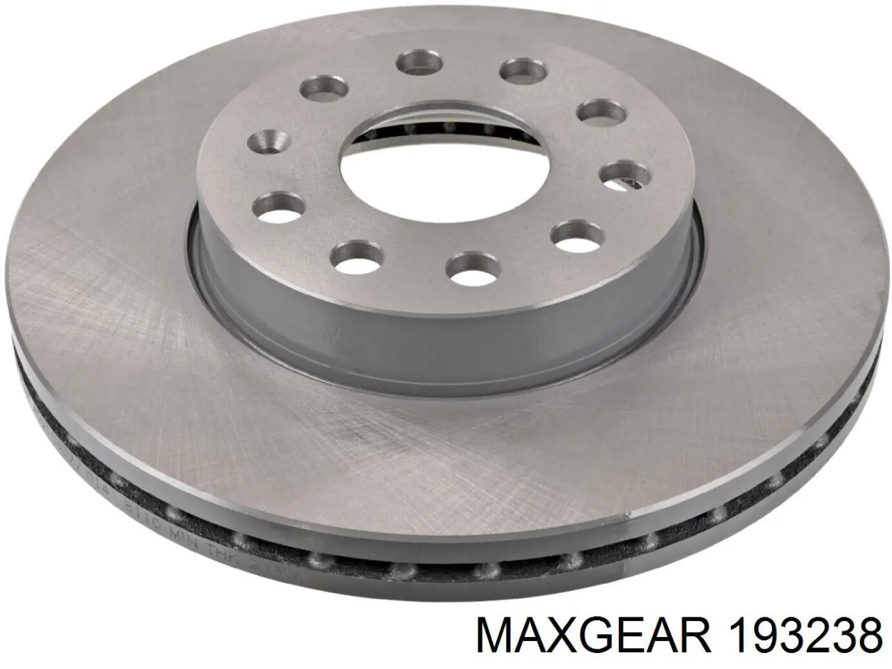 Диск гальмівний передній 193238 Maxgear