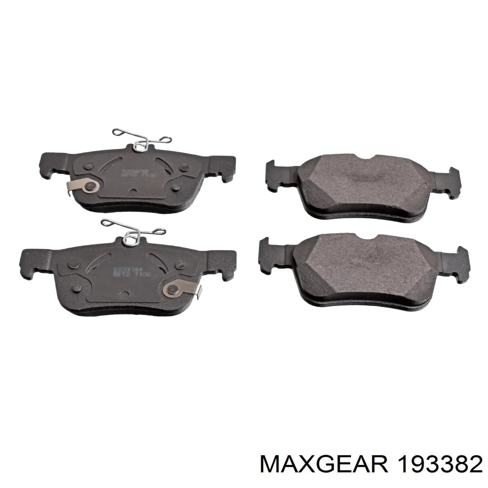 193382 Maxgear Колодки гальмівні задні, дискові