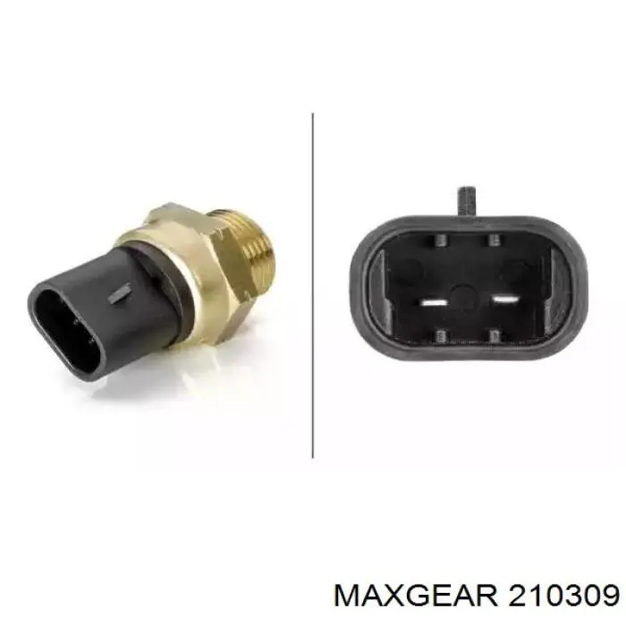 Датчик включення вентилятора 602495D Borg-Warner