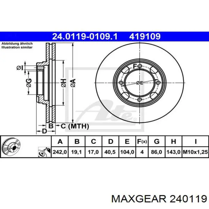 240119 Maxgear датчик положення (оборотів коленвалу)