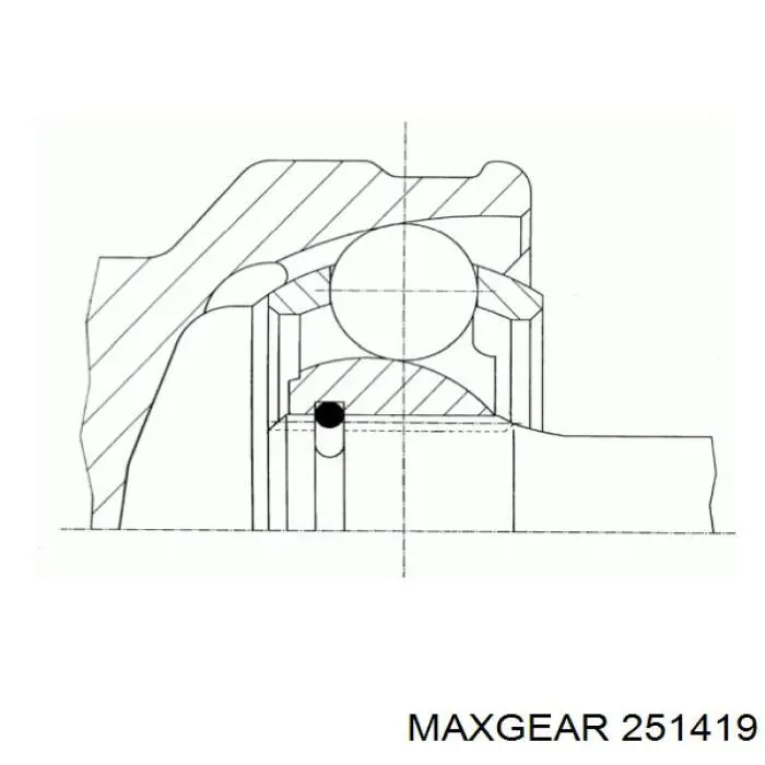 251419 Maxgear Граната зовнішня