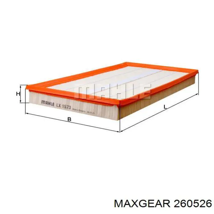 Елемент повітряного фільтра Maxgear 260526 ціна, від 7.96 USD