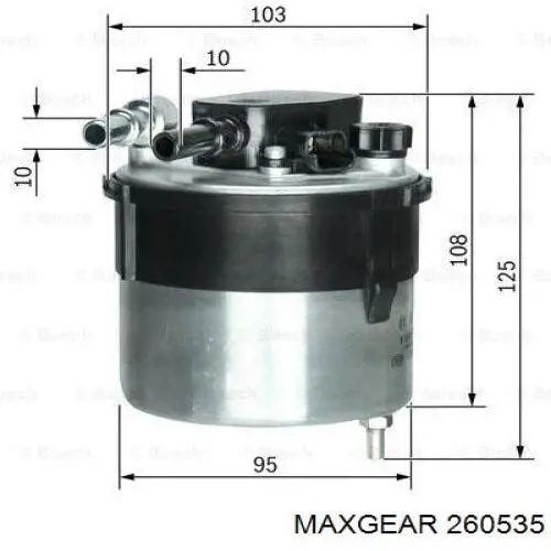 Купити 260535 Maxgear Фільтр-відстійник палива грубої очистки