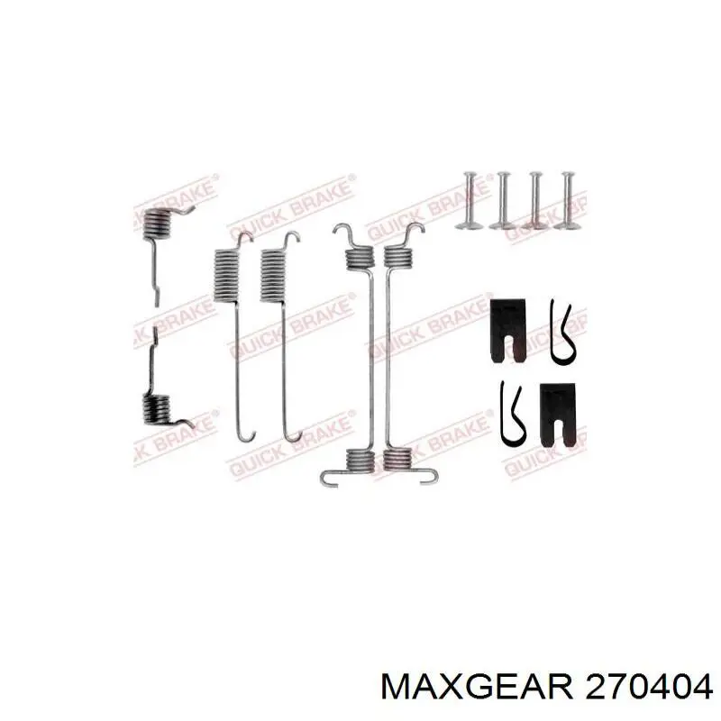 270404 Maxgear монтажний комплект задніх барабанних колодок
