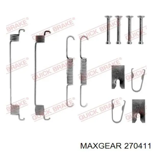Купити 270411 Maxgear Механізм підведення (самопідведення) барабанних колодок/розвідний ремкомплект