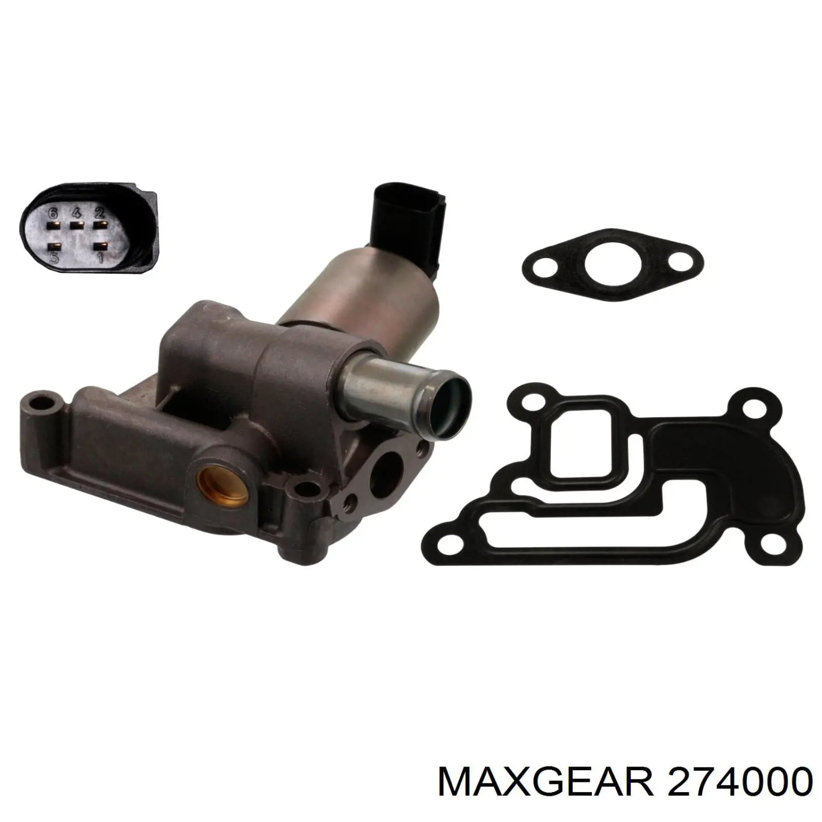 274000 Maxgear Клапан рециркуляції відпрацьованих газів EGR
