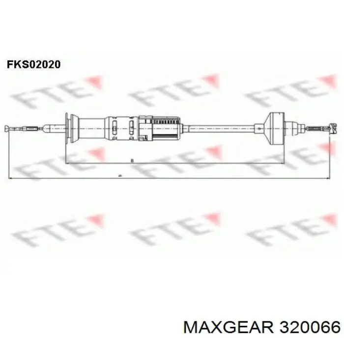 Купити 320066 Maxgear Трос зчеплення