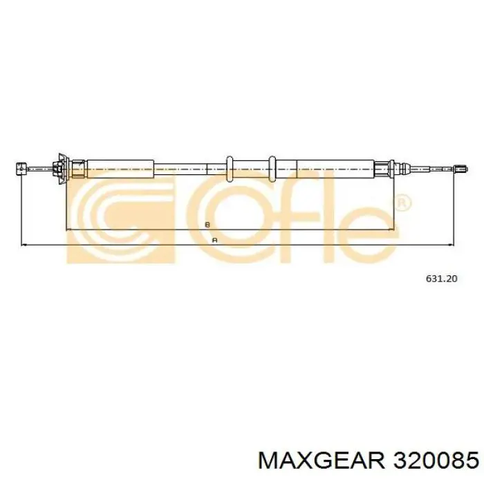 Гальмо стоянкове Maxgear 320085