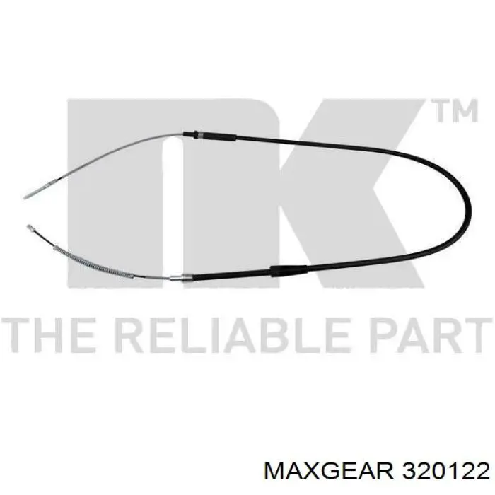 Трос ручного гальма задній, правий/лівий Maxgear 320122 ціна, від 6.91 USD