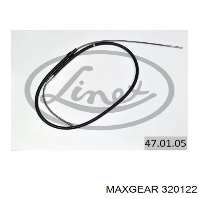 Купити 320122 Maxgear Трос ручного гальма задній, правий/лівий