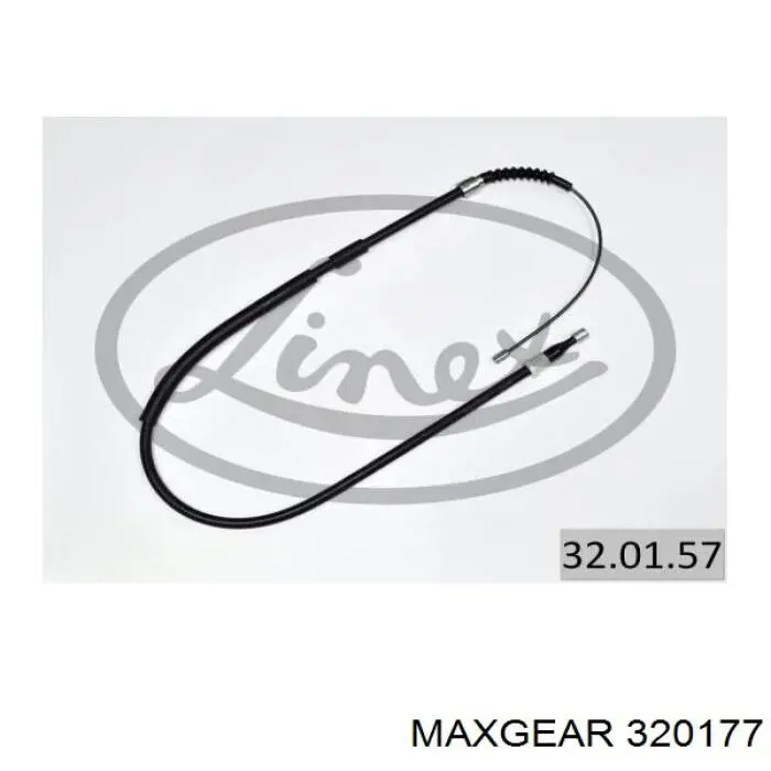 320177 Maxgear трос ручного гальма задній, лівий