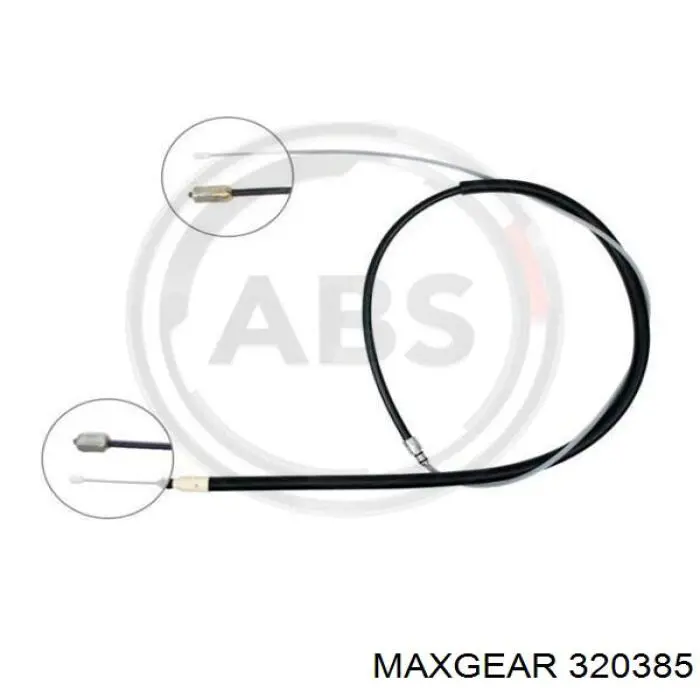 320385 Maxgear Трос ручного гальма задній, правий/лівий