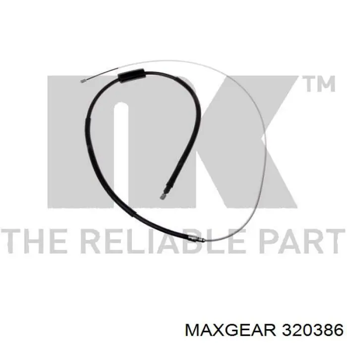 Трос ручного гальма задній, правий/лівий Maxgear 320386 ціна, від 9.15 USD