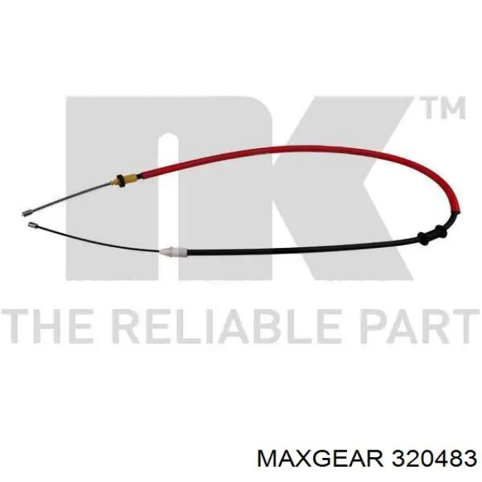 Трос стоянкового гальма задній лівий Maxgear 320483 ціна, від 10.09 USD