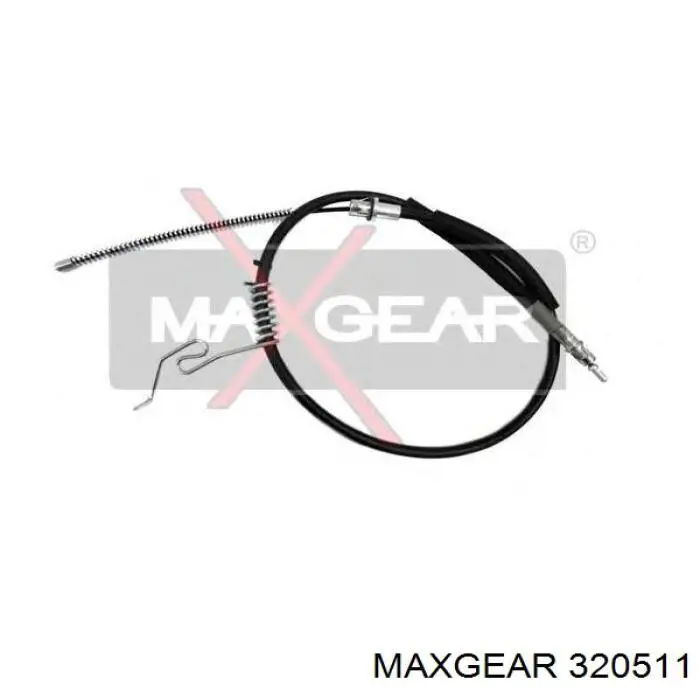 Трос ручного гальма задній, правий/лівий 320511 Maxgear