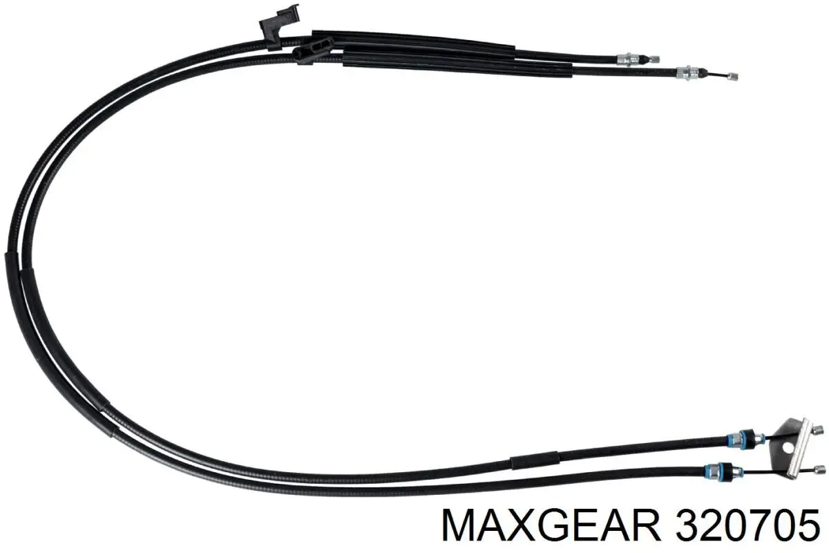 320705 Maxgear трос ручного гальма задній, правий/лівий