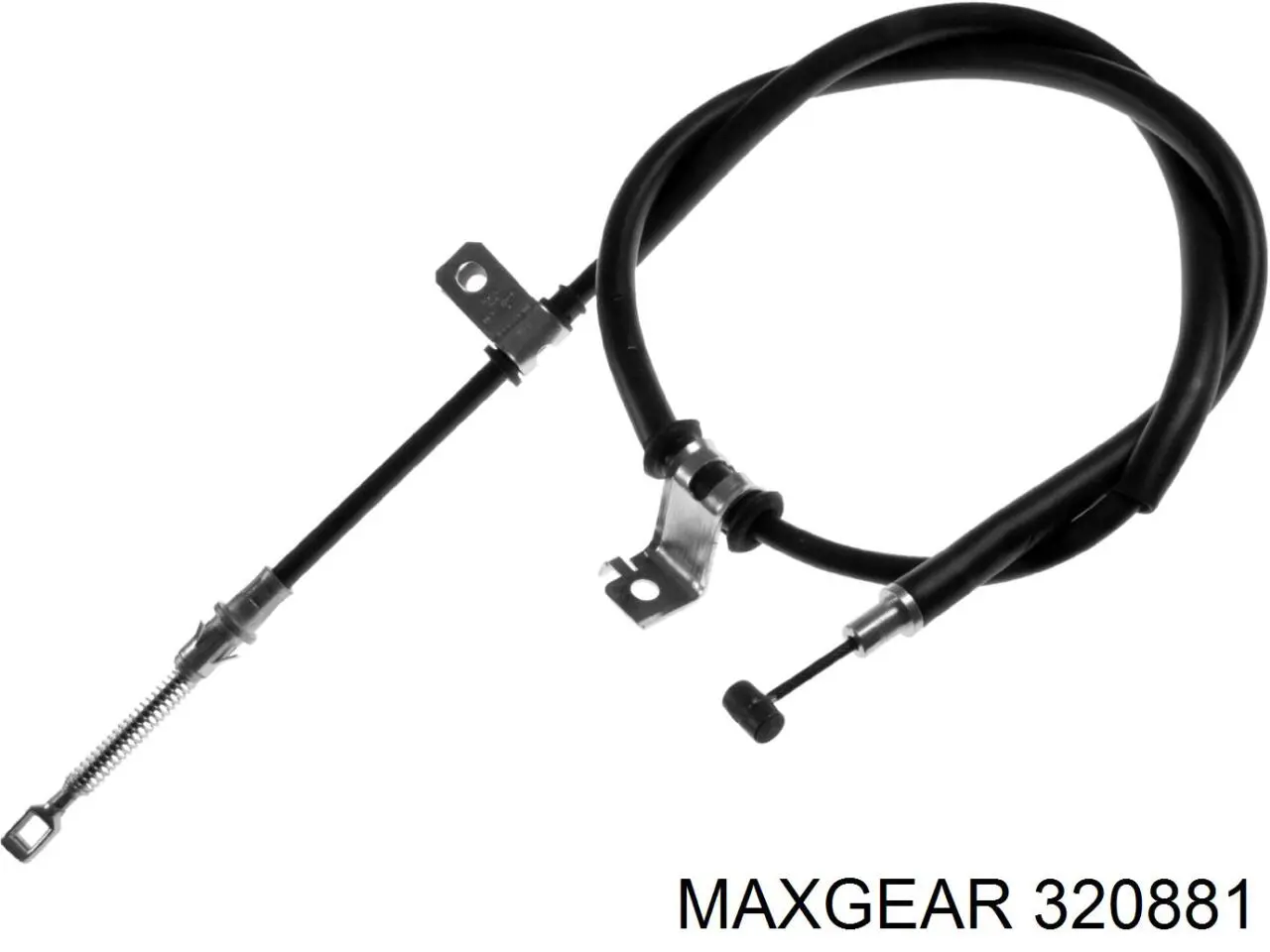 Трос ручного гальма задній, лівий 320881 Maxgear