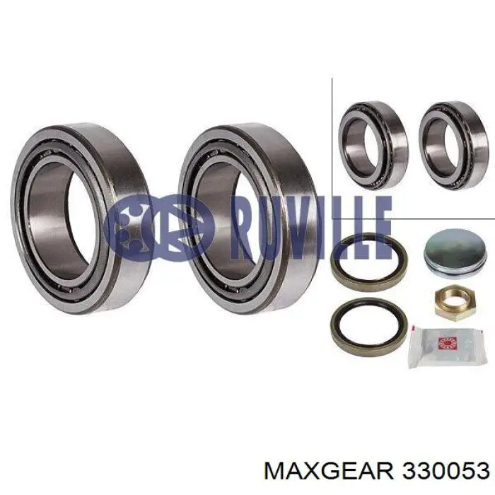 Купити 330053 Maxgear Підшипник ступиці передньої