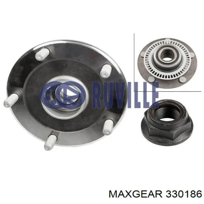 Маточина задня 330186 Maxgear