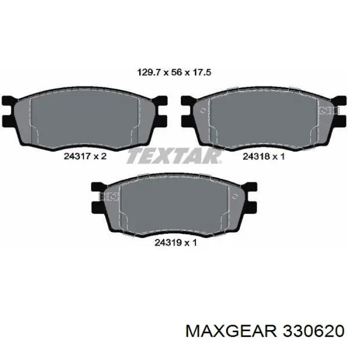 Підшипник маточини передньої 330620 Maxgear