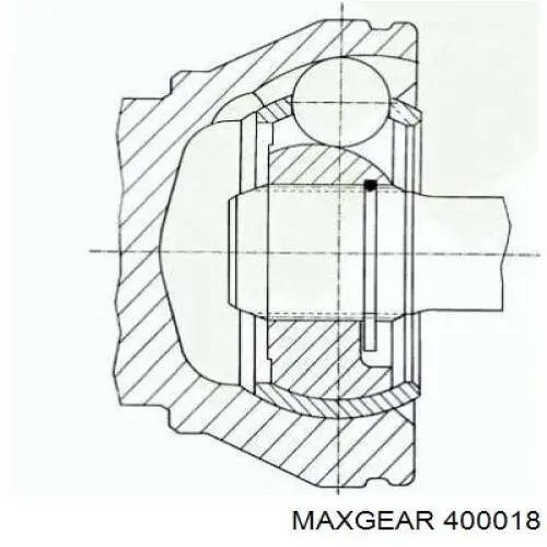 400018 Maxgear подушка (опора двигуна, передня)