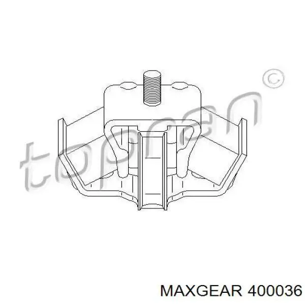 400036 Maxgear подушка (опора двигуна, права)