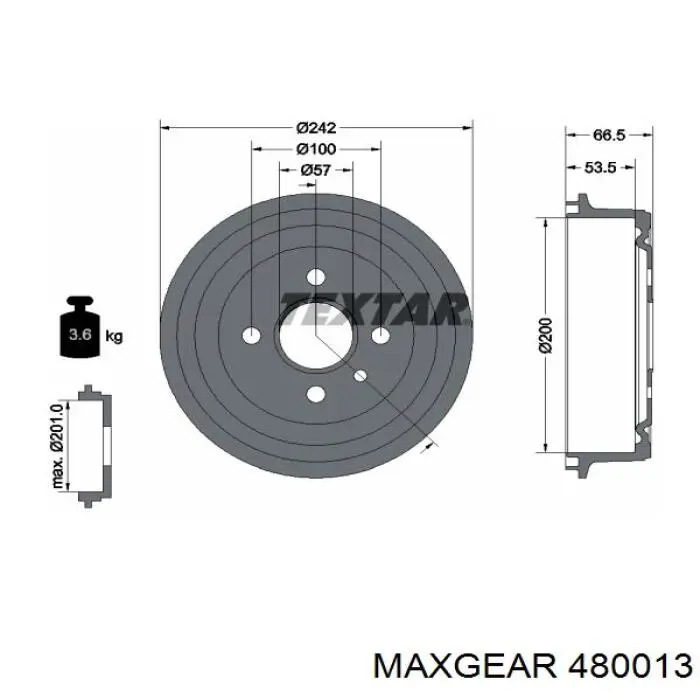 Насос гідропідсилювача керма Maxgear 480013