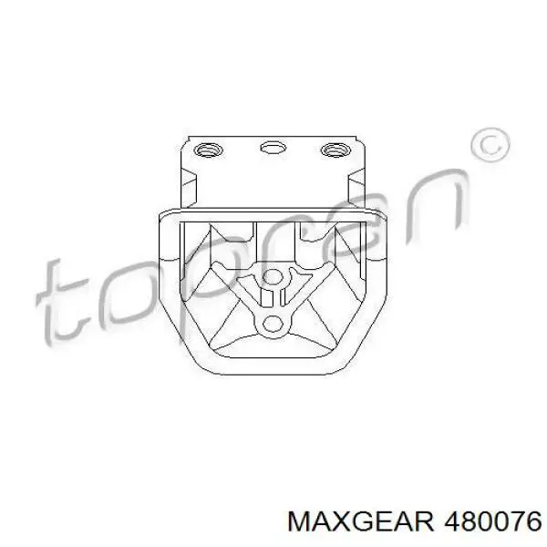 Насос гідропідсилювача керма (ГПК) 480076 Maxgear