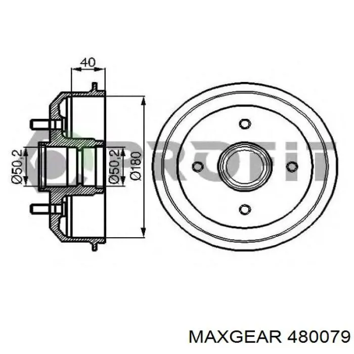 Насос гідропідсилювача керма Maxgear 480079