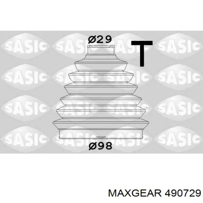490729 Maxgear пильник шруса зовнішній, передній піввісі