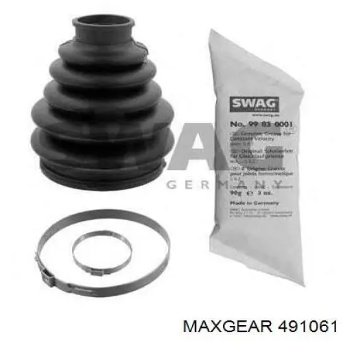 491061 Maxgear Пильник ШРУСа зовнішній, передній піввісі