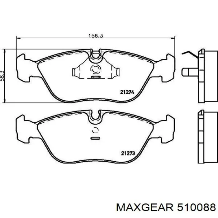 510088 Maxgear Датчик витрати повітря