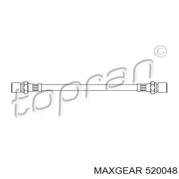 520048 Maxgear шланг гальмівний передній