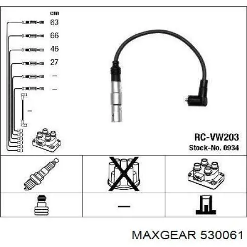 Дріт високовольтний Maxgear 530061