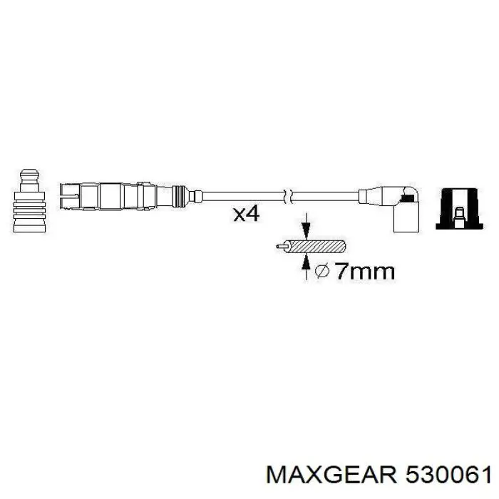 Дроти запалювання Maxgear 530061 ціна, від 24.02 USD