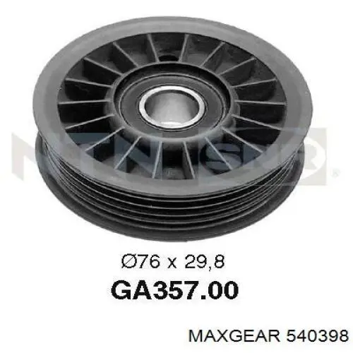 Натяжний ролик Maxgear 540398 ціна, від 13.75 USD