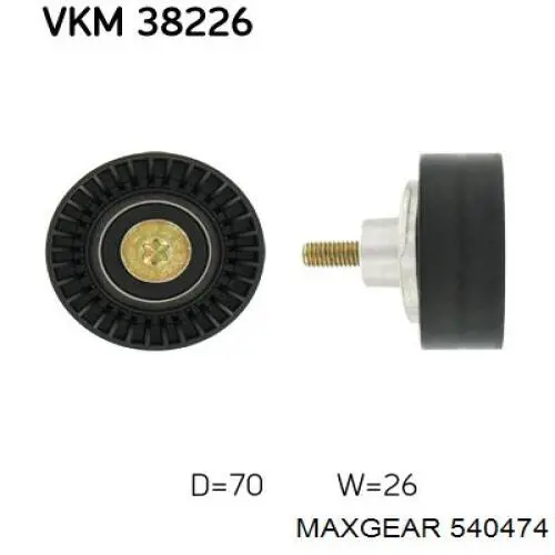 Купити 540474 Maxgear Натягувач приводного ременя